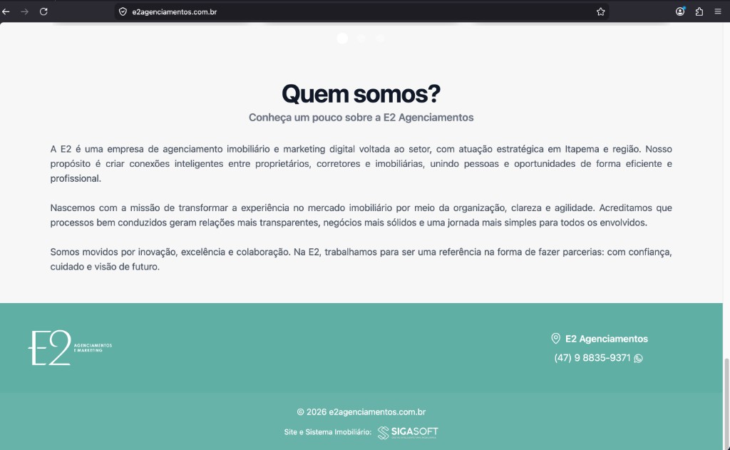 Identidade e rodapé